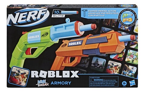 Replique Nerf -  Roblox  - Blaster - Jailbreak - 2 Blasters Armory